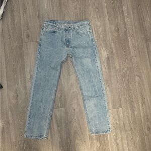 Levi's Men's Light Blue 505 Straight Jeans